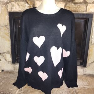 Heart sweater 2X